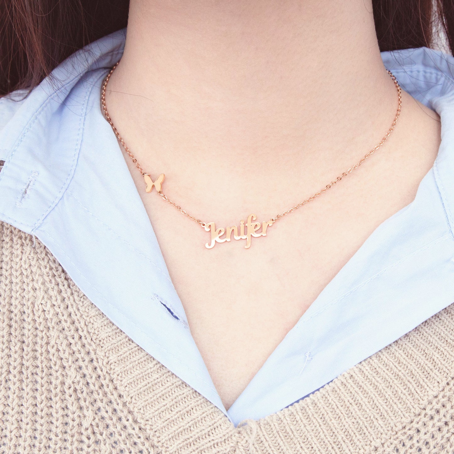Dainty Butterfly Necklace