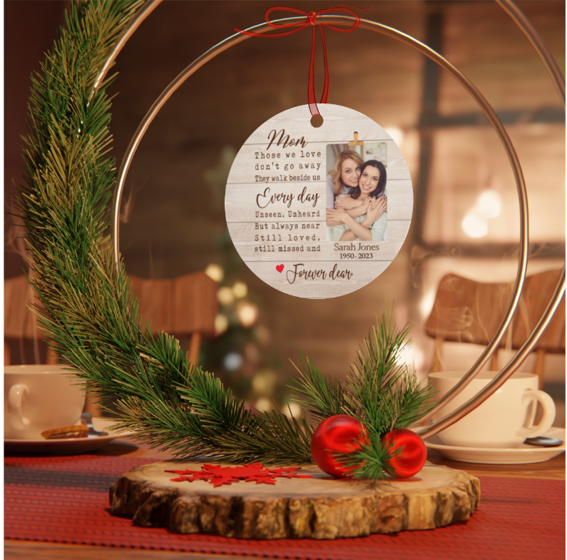 Mom Memorial Plaque and Ornament