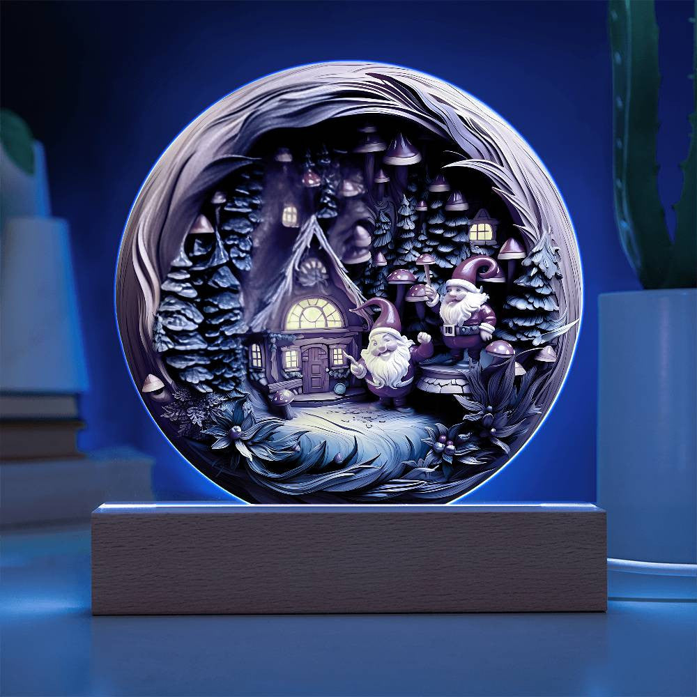 3D Christmas Gnomes Plaque and Ornament