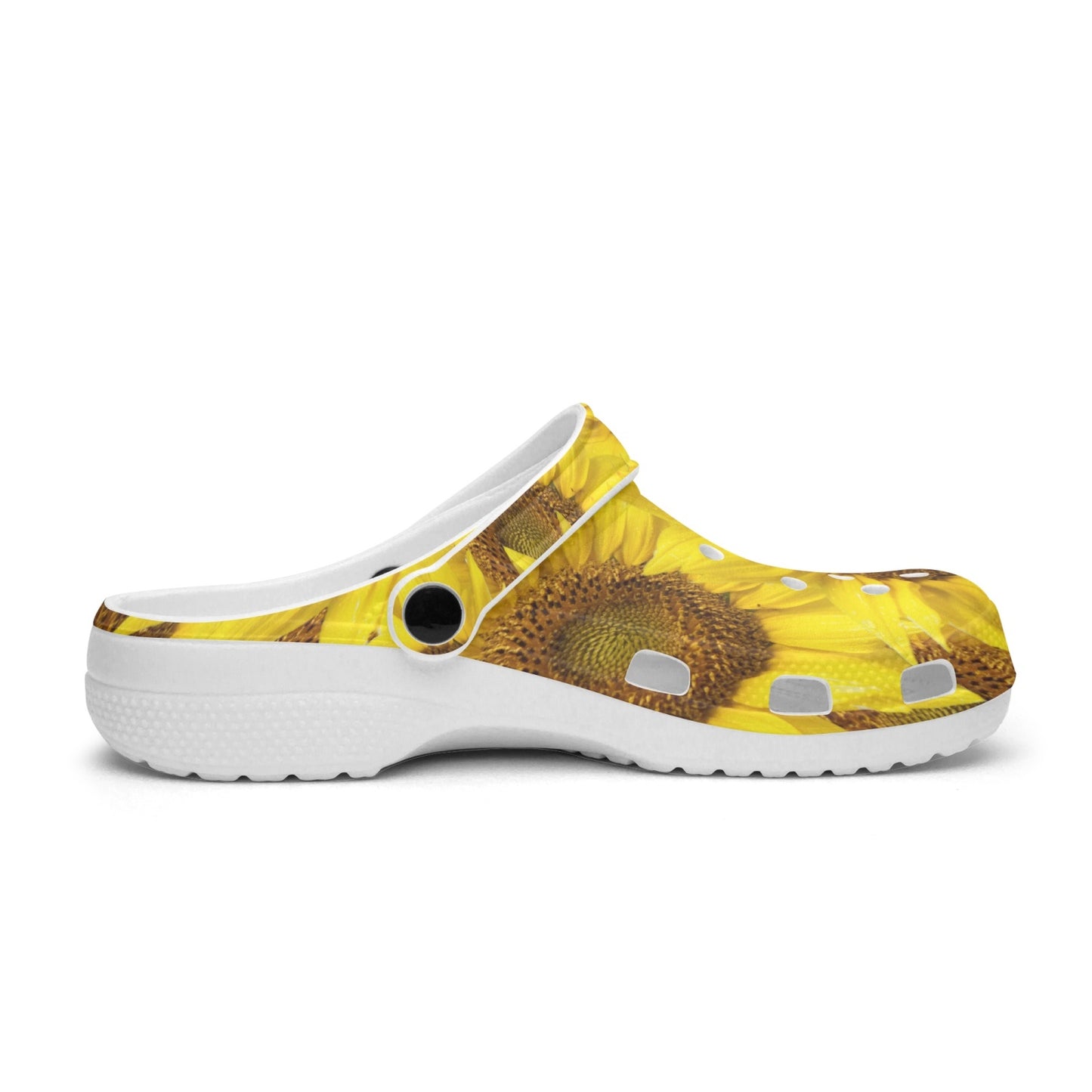 Adult All Over Printed Sunflower Clogs