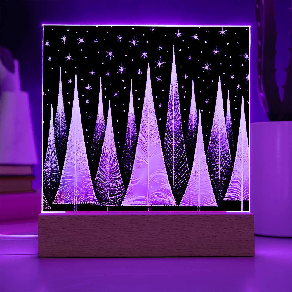 Black and Gold Trees Plaque