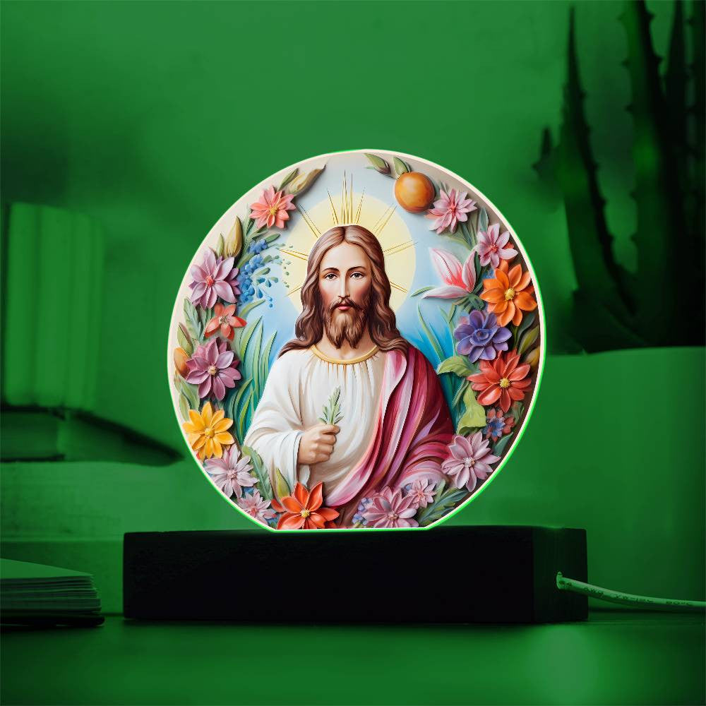 3D Look Jesus Easter Plaque