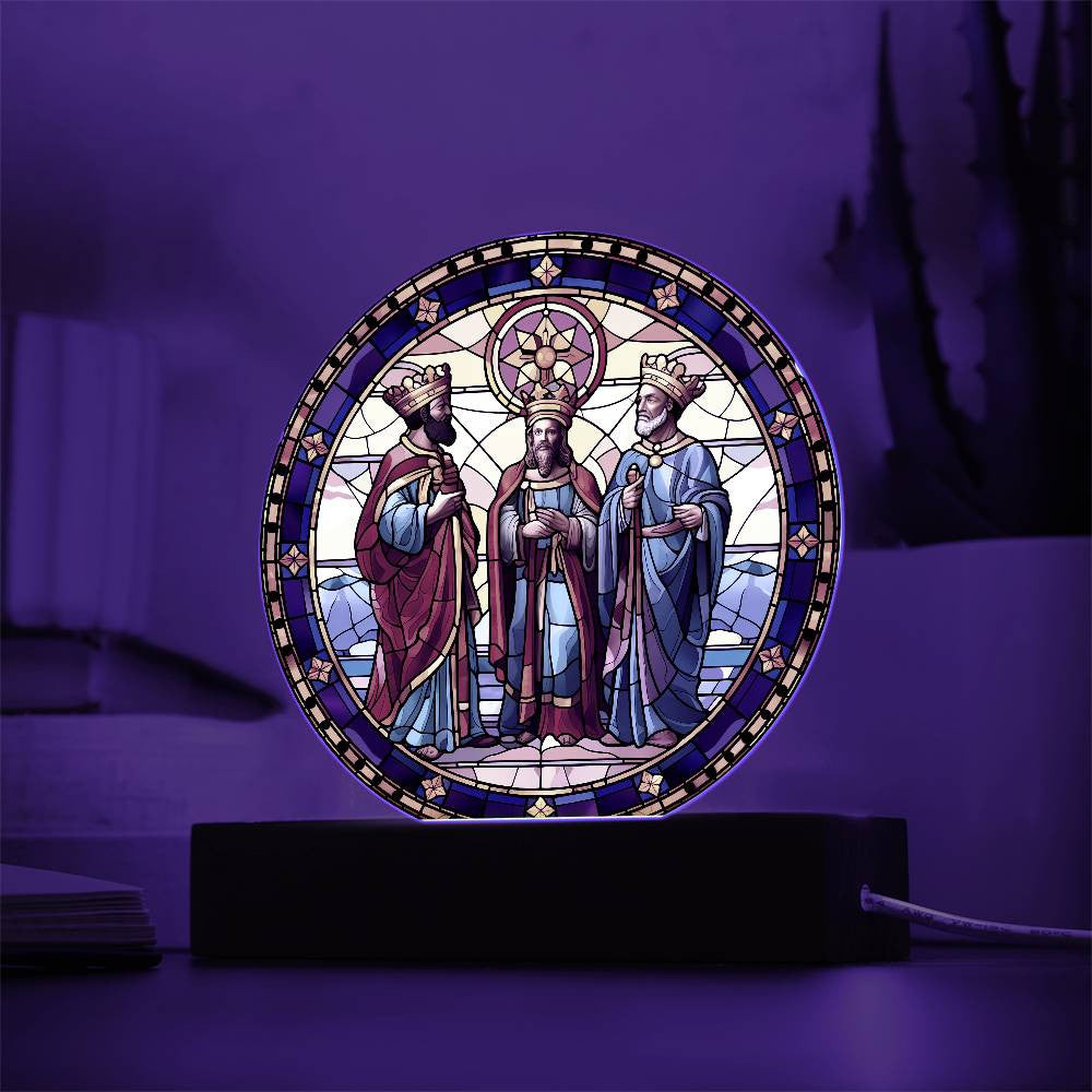 Three Kings Acrylic Circle Plaque