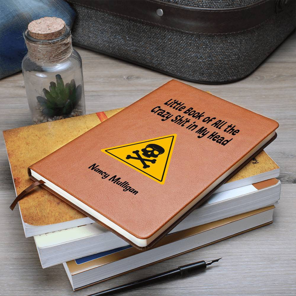 Caution Skull Mood Tracker Journal