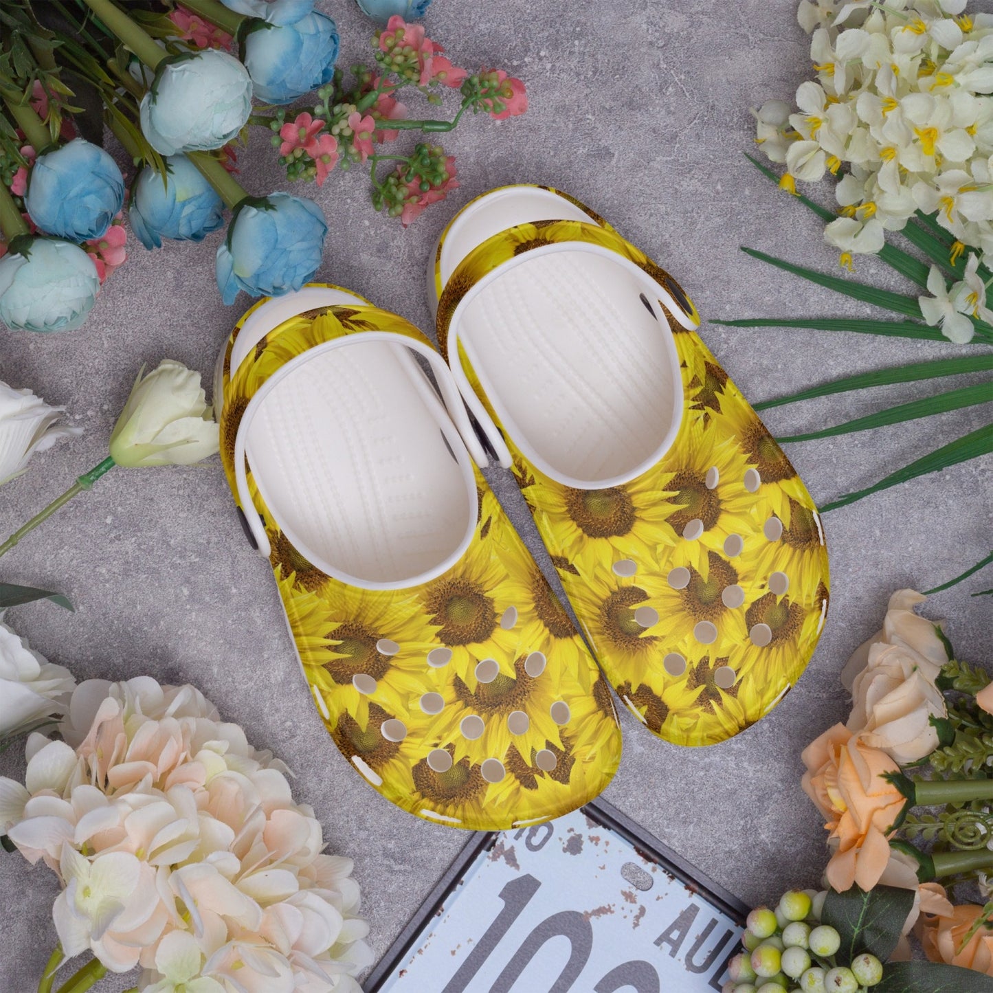 Kids Sunflower Clogs