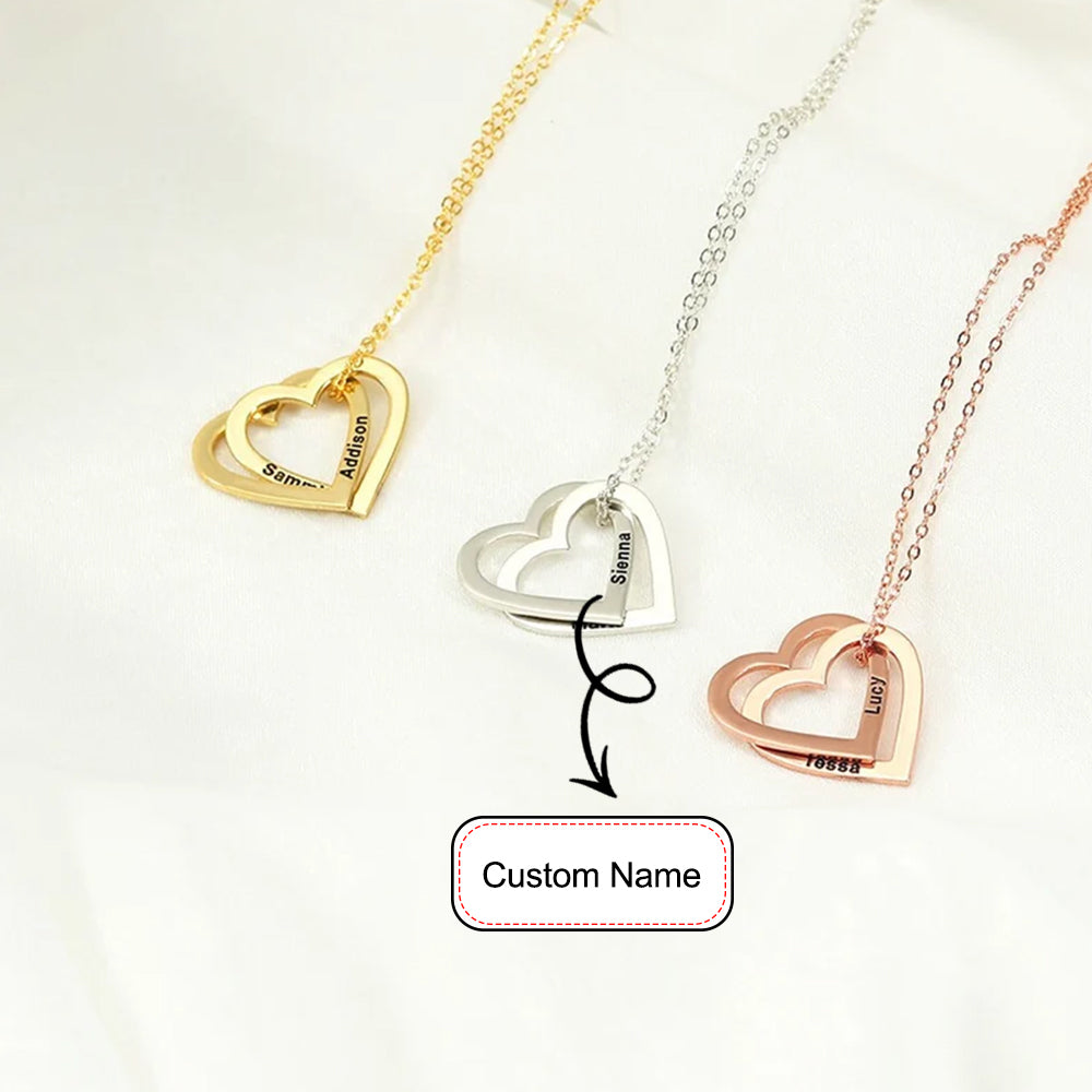 Engraved Heart Name Necklace