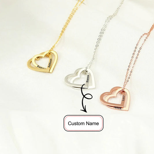 Engraved Heart Name Necklace