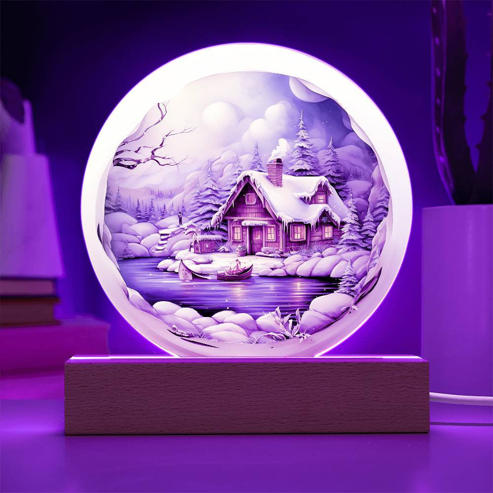 3D Winter Scenery Plaque and Ornament