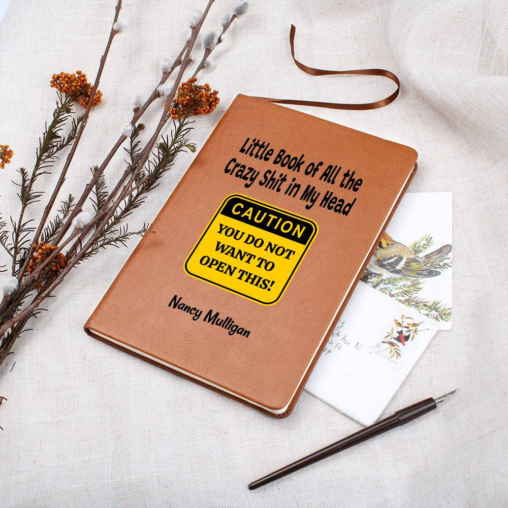 Custom Caution Daily Anxiety Journal