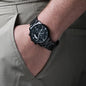 To My Son | Never Forget | Engraved Design Black Chronograph Watch