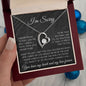 I'm Sorry | Black Sparkle-I Never Meant To | Forever Love Necklace