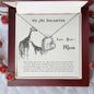To My Daughter | Never Forget | Forever Love Necklace