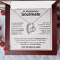 To My Soulmate | Missing Piece Gray | Forever Love Necklace