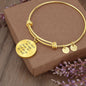 You Are the World | Personalized Circle Adjustable Luxury Bangle
