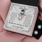 To My Daughter | Graduation Owl | Love Knot Earring & Necklace Set