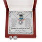 To My Daughter | Graduation Owl | Love Knot Earring & Necklace Set