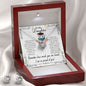 To My Daughter | Graduation Owl | Love Knot Earring & Necklace Set