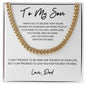 To My Son | White-You're Capable Dad | Cuban Link Chain