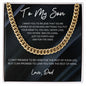 To My Son | Marble-You're Capable Dad | Cuban Link Chain