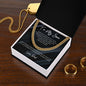 To My Son | Marble-You're Capable Dad | Cuban Link Chain