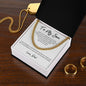 To My Son | White-You're Capable Dad | Cuban Link Chain
