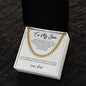 To My Son | White-You're Capable Dad | Cuban Link Chain