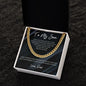 To My Son | Marble-You're Capable Dad | Cuban Link Chain