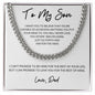 To My Son | White-You're Capable Dad | Cuban Link Chain