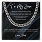 To My Son | Marble-You're Capable Dad | Cuban Link Chain