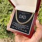 To My Dad | Your Guiding Hand | Cuban Link Chain