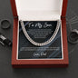 To My Son | Marble-You're Capable Dad | Cuban Link Chain