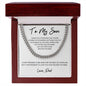 To My Son | White-You're Capable Dad | Cuban Link Chain