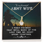 To My Beautiful Army Wife | I Pinky Promise | Alluring Beauty Necklace