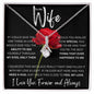 To My Beautiful Wife | The Best Rose | Alluring Beauty Necklace