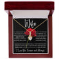 To My Beautiful Wife | The Best Rose | Alluring Beauty Necklace