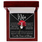 To My Beautiful Wife | The Best Rose | Alluring Beauty Necklace