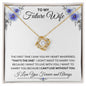 To My Future Wife | My Heart Whispered-PurpleFlower | Love Knot Necklace