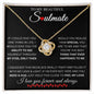 To My Beautiful Soulmate | The Best-Hearts | Love Knot Necklace