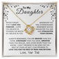 To My Daughter | Always Remember | Love Knot Necklace