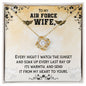To My Air Force Wife | Every Night | Love Knot Necklace