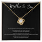 Mother & Son | Undone-Black | Love Knot Necklace