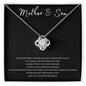 Mother & Son | Undone-Black | Love Knot Necklace