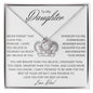 To My Daughter | Never Forget Dad | Love Knot Necklace