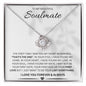To My Beautiful Soulmate | The First Time | Love Knot Necklace
