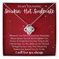 To My Stunning Smokin' Hot Soulmate | Red Queen | Love Knot Necklace