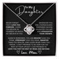 To My Daughter | Love You For The Rest | Love Knot Necklace