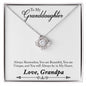 My Granddaughter | In My Heart | Love Knot Necklace