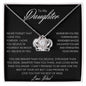 To My Daughter | Never Forget | Love Knot Necklace
