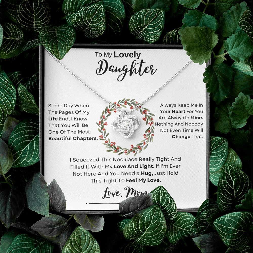 My Lovely Daughter Christmas | Some Day | Love Knot Necklace