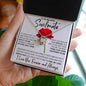 To My Beautiful Soulmate | White The Best Rose | Love Knot Necklace